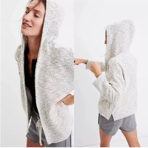 Madewell Textured Knit Hooded Sweater